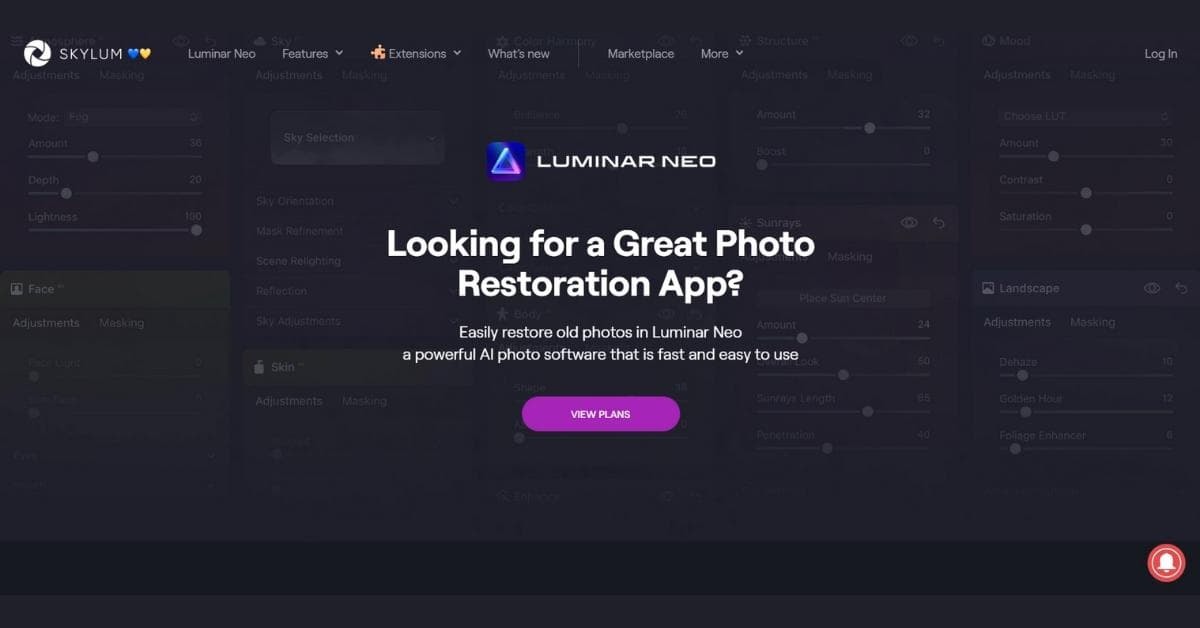 Luminar Neo Photo Restoration