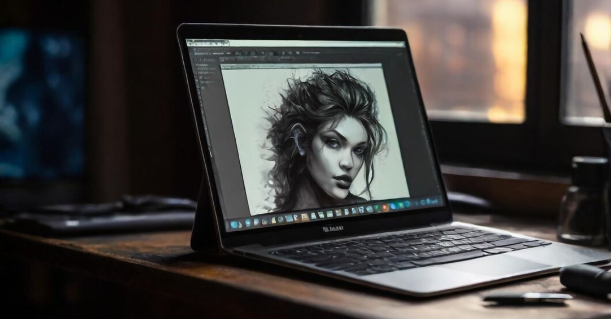 Photo Retouching Laptop