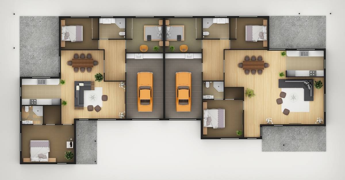 2D Full-Color Floor Plan