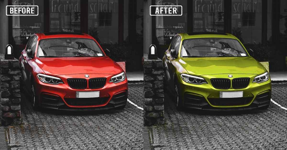 Automobile Photo Color Changing