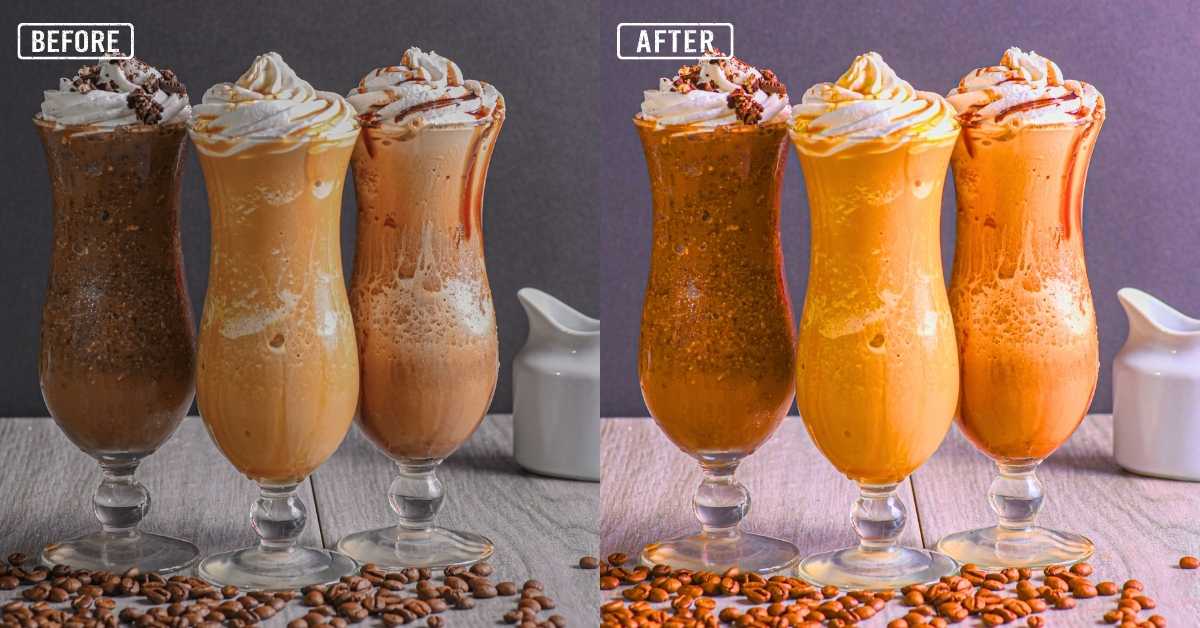 Color Adjustments to Food Pictures