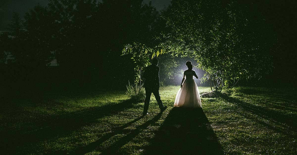 Dappled Light in Wedding Photography