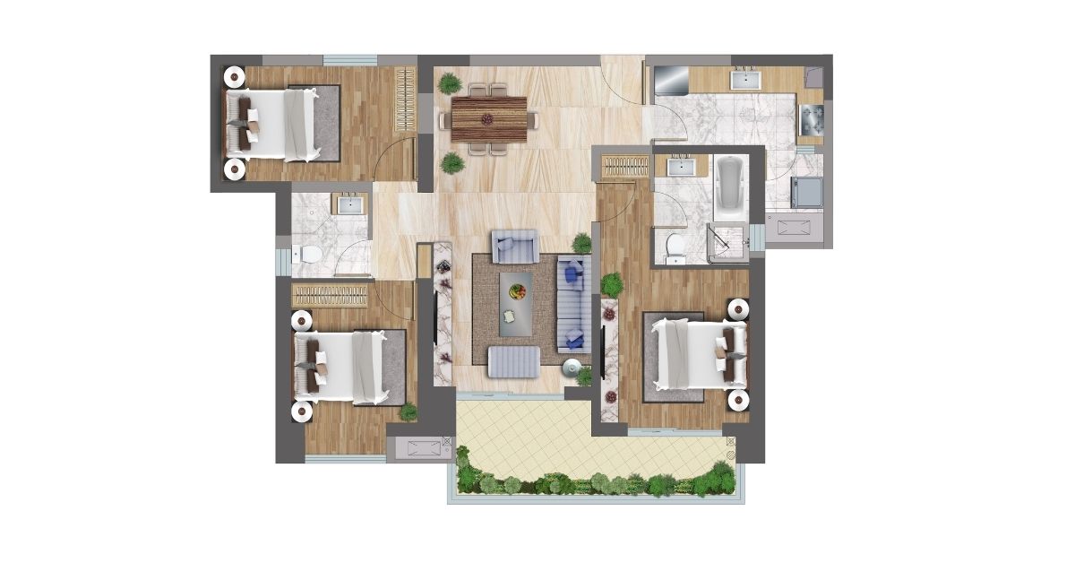 Real Estate Floor Plan Redraw