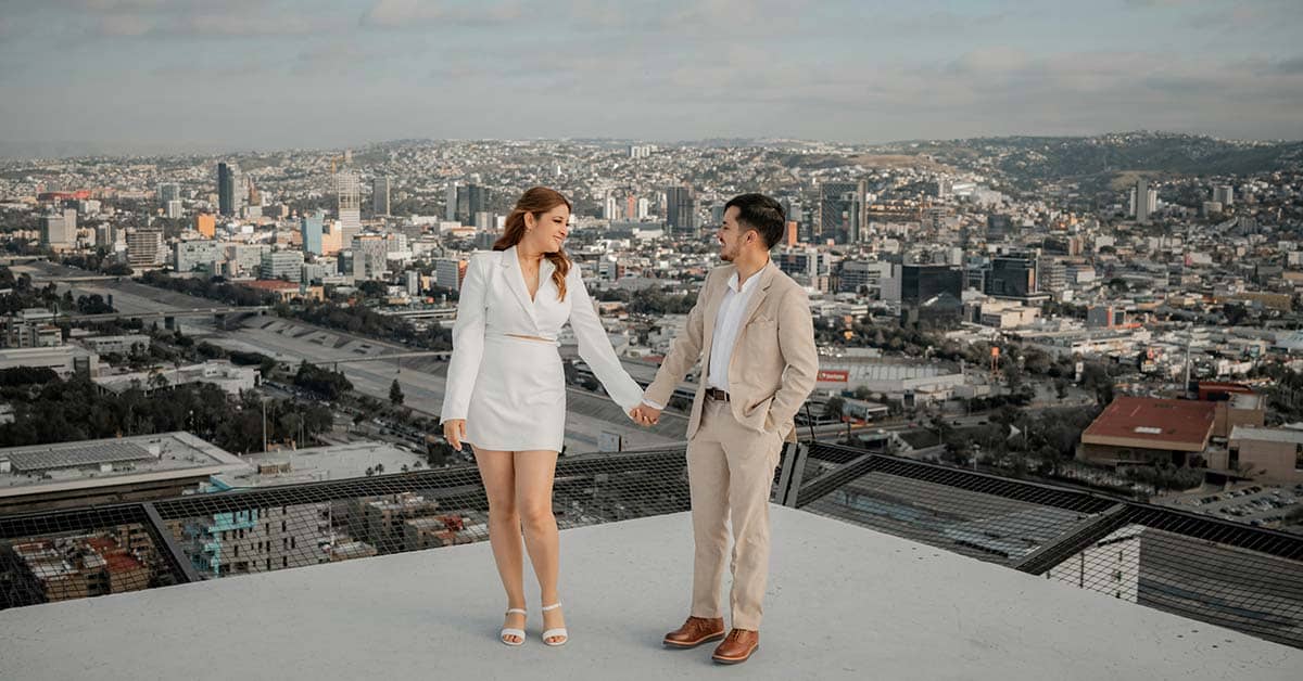 Rooftop Wedding Photography