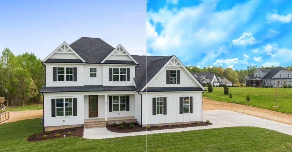 Scaling the Sky Size for Property Photos